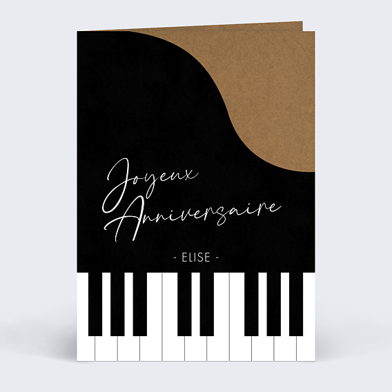 Carte anniversaire Musique