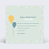 Carte anniversaire enfant Goûter d'anniversaire photo Verso