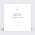 Carte anniversaire enfant Violette Verso