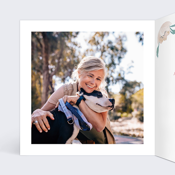 Carte anniversaire Joli Bouquet Intérieur Gauche