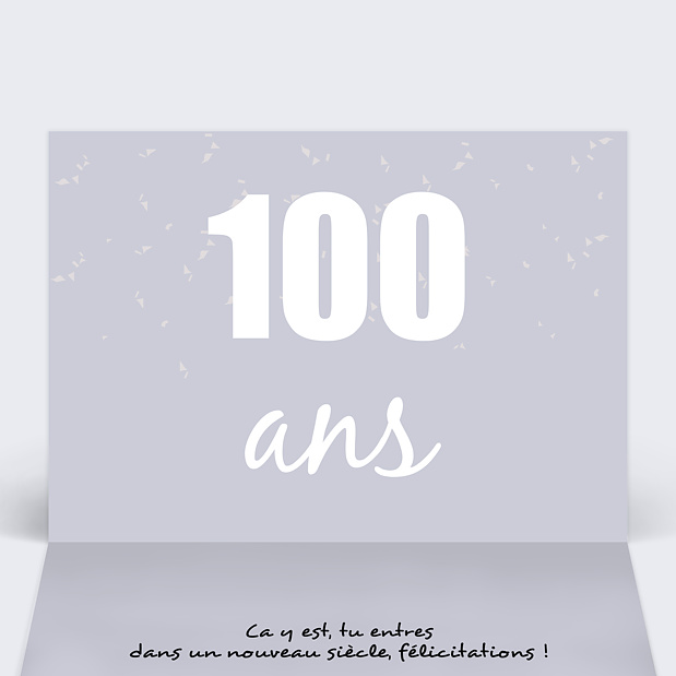 Carte Anniversaire 100 Ans Popcarte