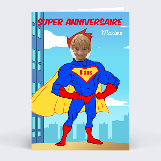 Anniversaire Enfant Superman Äge Modifiable