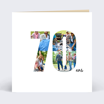 Invitation Anniversaire Adulte 70 Ans