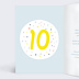 Invitation anniversaire enfant 10 ans Intérieur Gauche