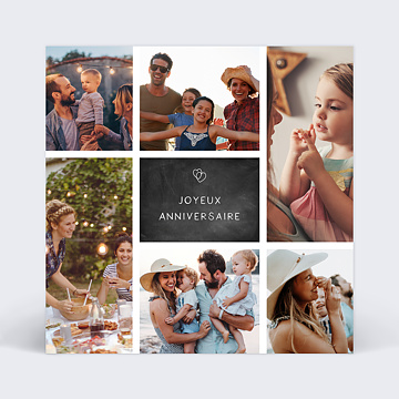 Carte virtuelle anniversaire Coeurs croisés