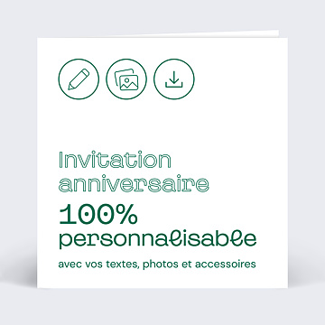 Invitation Anniversaire Virtuelle Popcarte