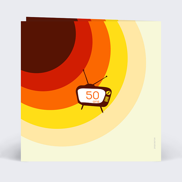 Carte Anniversaire Années 70 Verso