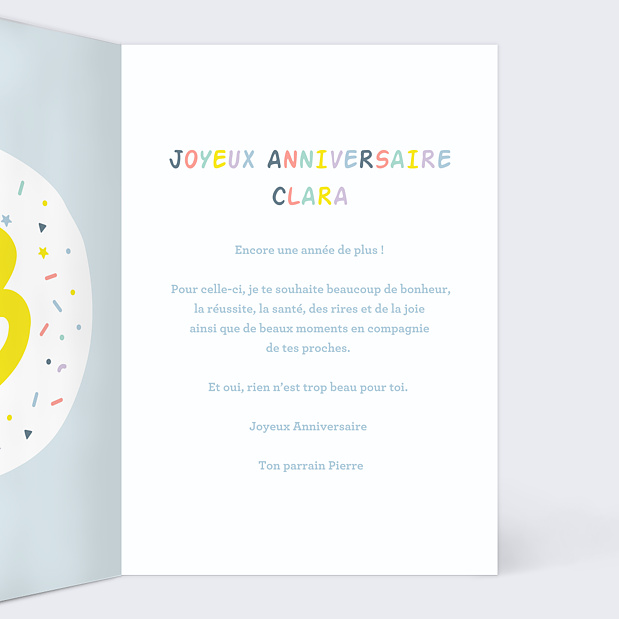 Carte Anniversaire 13 Ans Popcarte