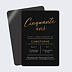Invitation anniversaire Cinquante Chic