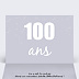 Carte anniversaire adulte 100 ans Intérieur Gauche