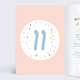 Invitation anniversaire enfant 11 ans Intérieur Gauche