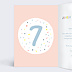 Carte anniversaire enfant 7 ans Intérieur Gauche