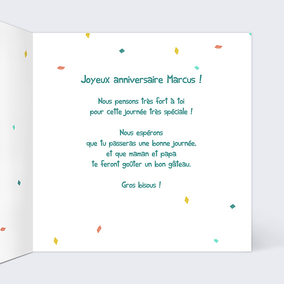 Anniversaire Enfant Rébus Cerf