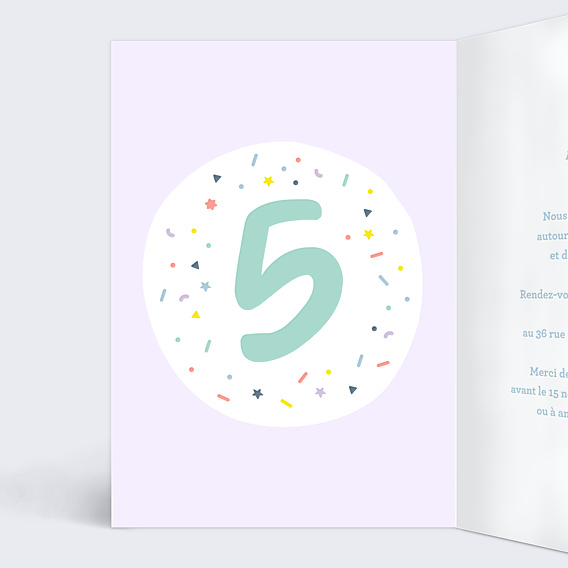 Invitation Anniversaire Enfant 5 ans