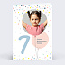 Carte anniversaire enfant Ballons 7 ans