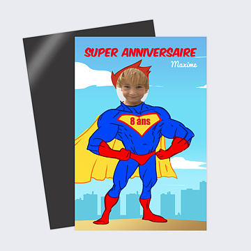 Anniversaire Enfant Superman Äge Modifiable