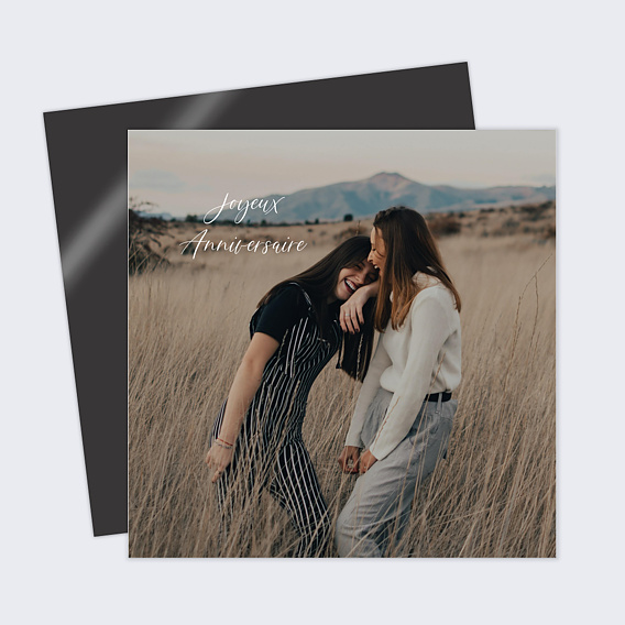 Carte anniversaire Sobre et Jolie