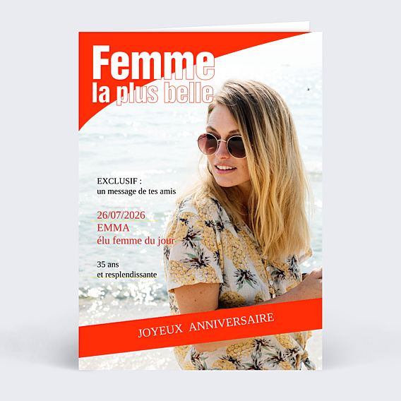 Anniversaire Adulte Couverture Plus Belle Femme