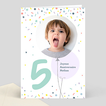 Carte D'anniversaire Pour Fille De 6 Ans - Rendu 3d