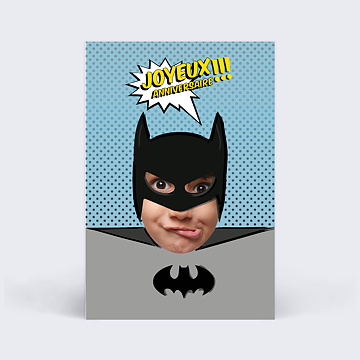 Carte Anniversaire Enfant Super Heros Popcarte