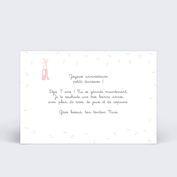 Anniversaire Enfant Danseuse
