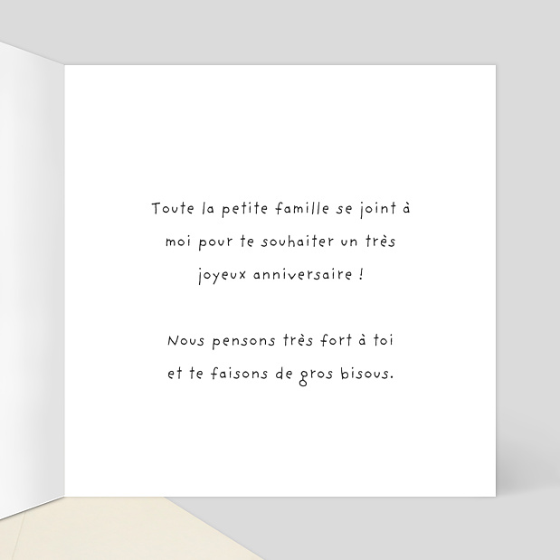 Carte Anniversaire Collage Intérieur Droit