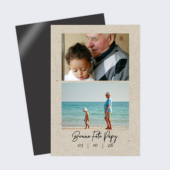 Carte fête des grands-pères Esprit Chiné II