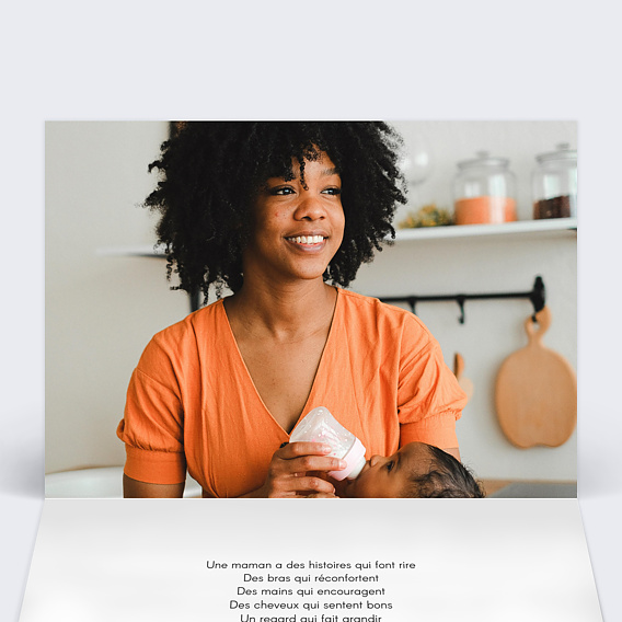 Carte fête des mères Charme Classique Intérieur Gauche