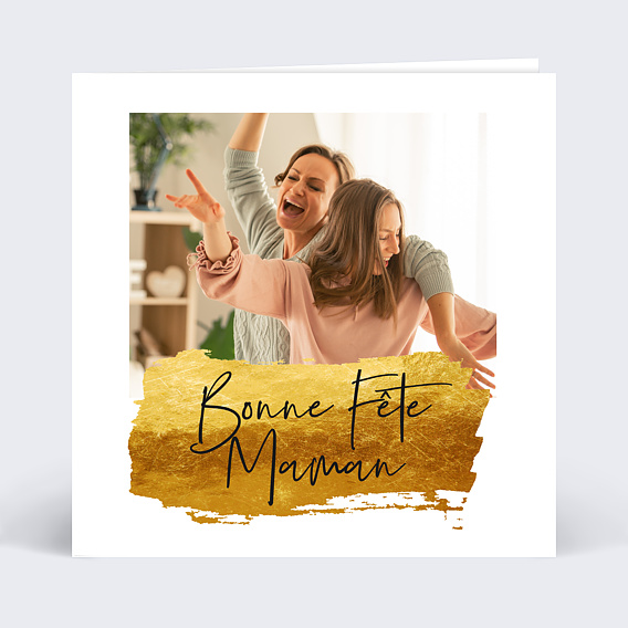 Carte fête des mères Pinceau