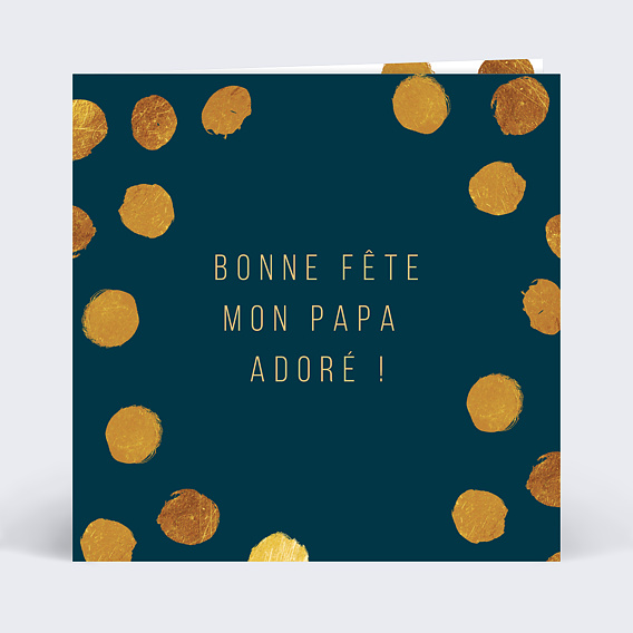 Carte Fête des Pères Graphique Chic