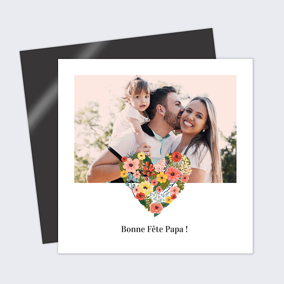 Carte fête des pères Joli Coeur