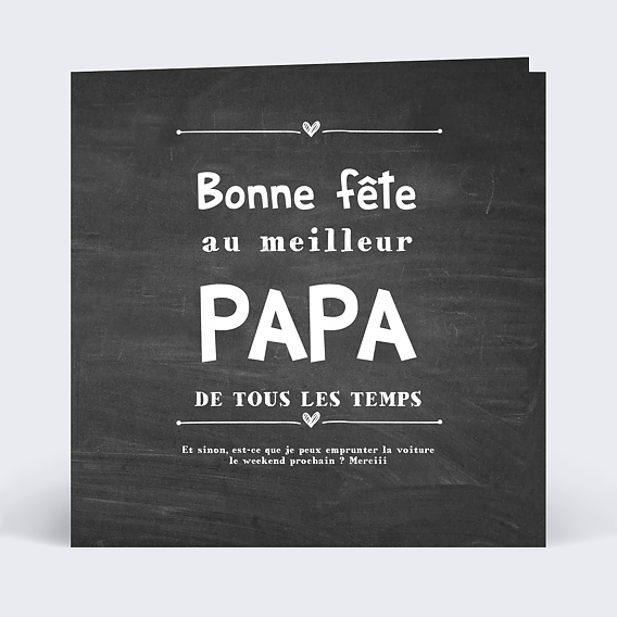 Carte fête des pères Best Dad