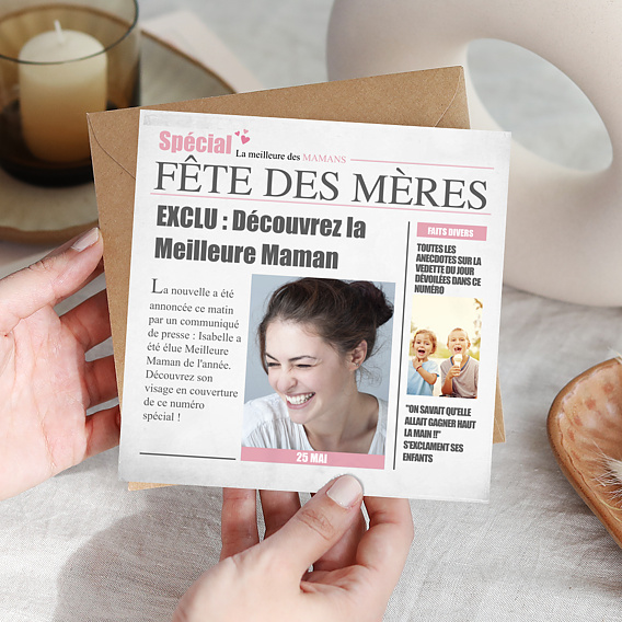 Carte fête des mères Journal