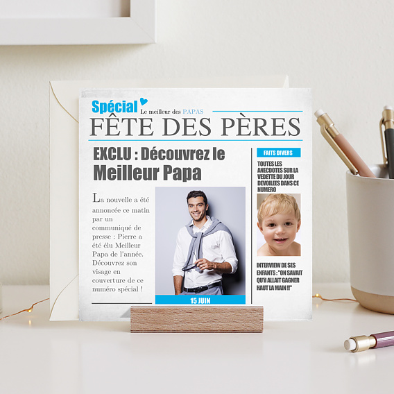 Carte fête des pères Journal Après 1