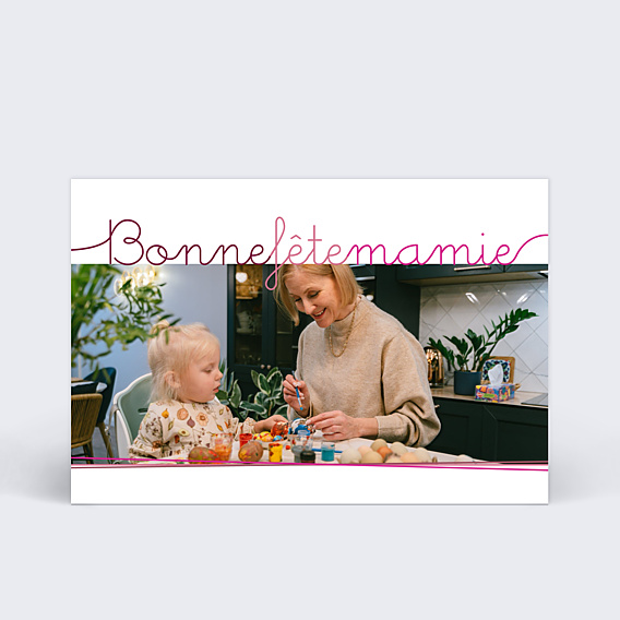 Fête des Grands-Mères Ecriture Manuscrite