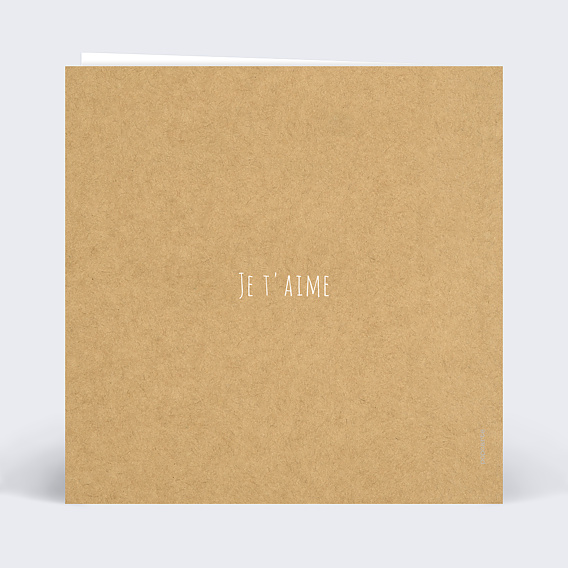 Carte fête des mères Coeur Fleuri Verso