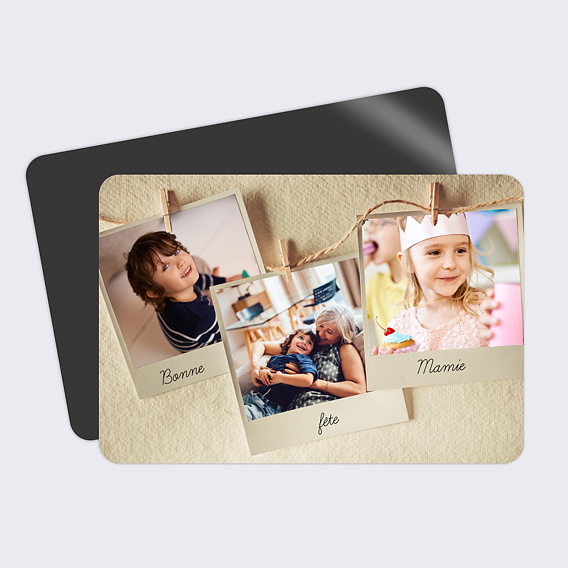 Carte fête des grands-mères Summer Polaroïd