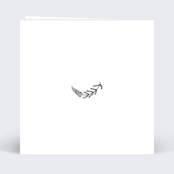 Carte fête des grands-mères Couronne de Feuilles Verso