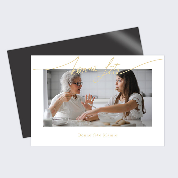 Carte fête des grands-mères Jolie Typographie