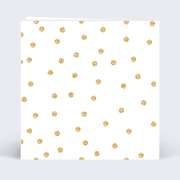 Carte fête des grands-mères Golden dots Verso