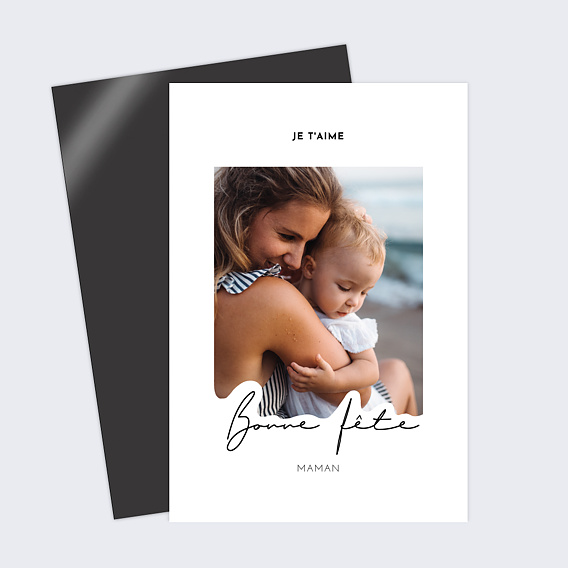 Carte fête des mères Typographie Maman