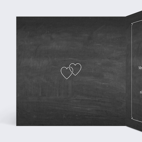 Carte fête des grands-mères Pastille Ardoise Ronde Intérieur Gauche