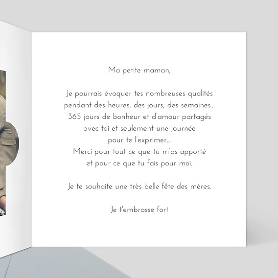 Carte fête des mères Puzzle Intérieur Droit