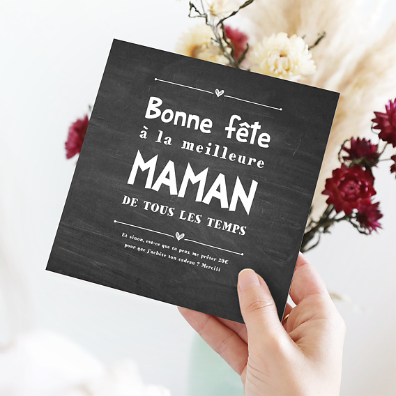 Carte fête des mères Best Mom