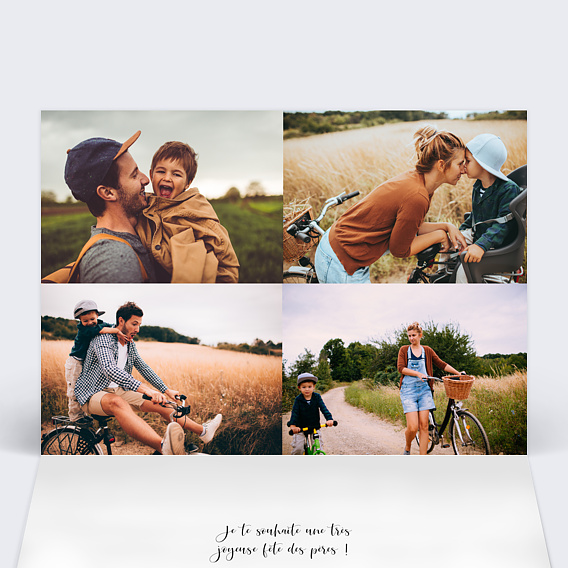 Carte fête des pères Carte pour la Fête des Pères Intérieur Gauche