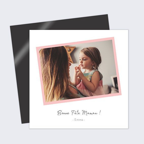 Carte fête des mères Cadre Penché