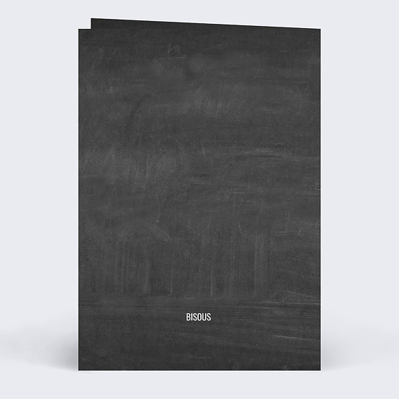 Carte fête des grands-mères Cadre Ardoise Verso