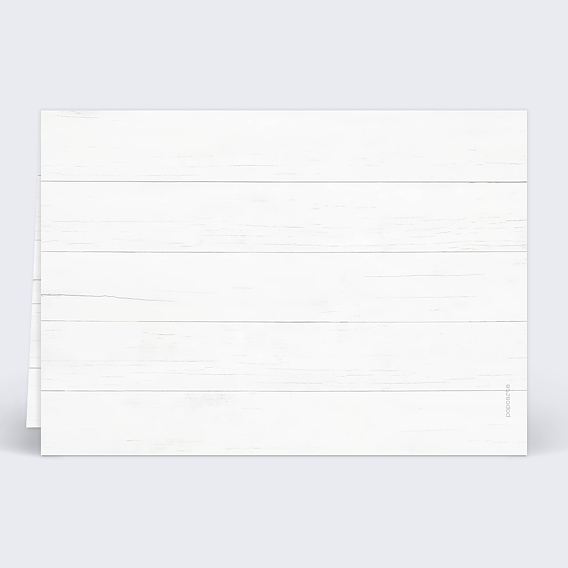 Carte fête des mères Bois Verso