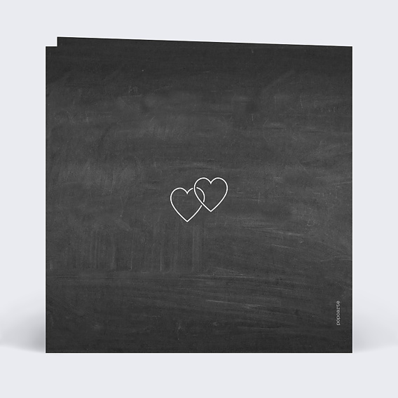 Carte fête des mères Pastille Ardoise Verso