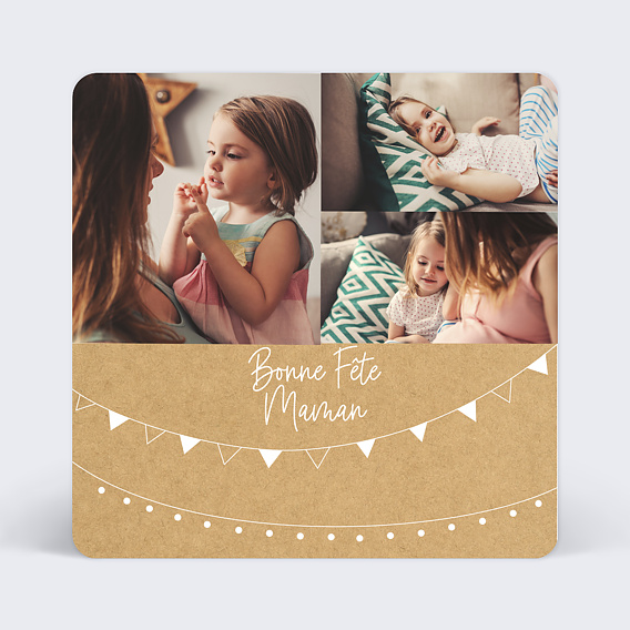 Carte fête des mères Fanions Festifs Après 1